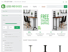 Tablet Screenshot of legsandbases.com